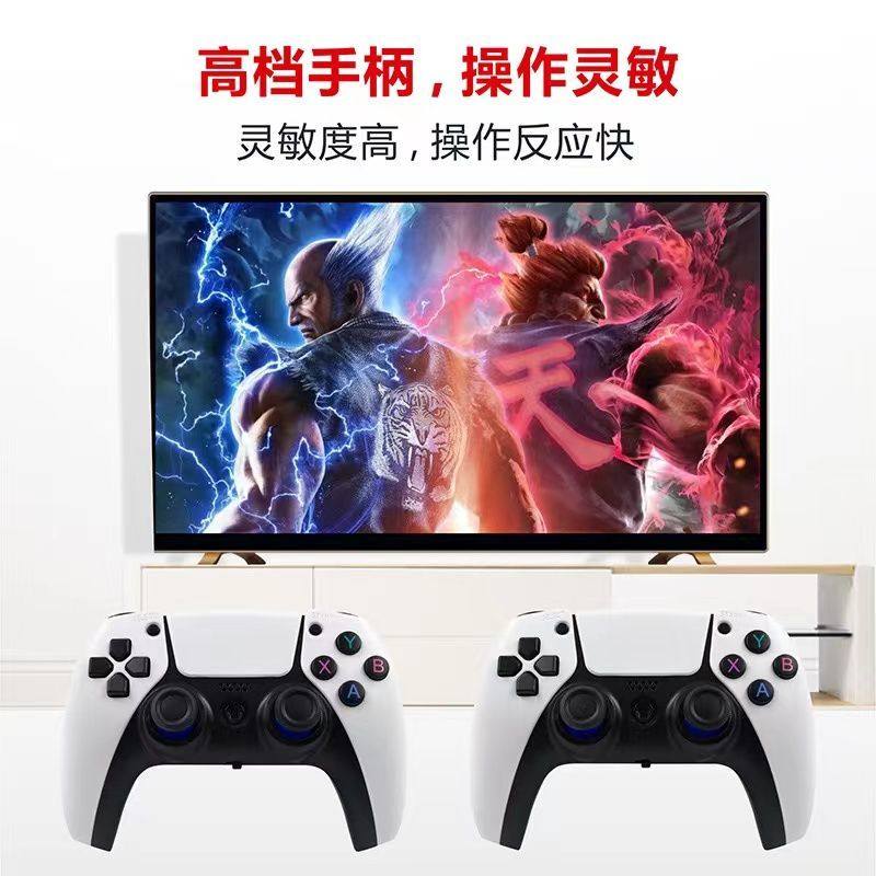 4K高清家用连电视游戏机双人无线手柄摇杆经典FC街机超级玛丽拳皇