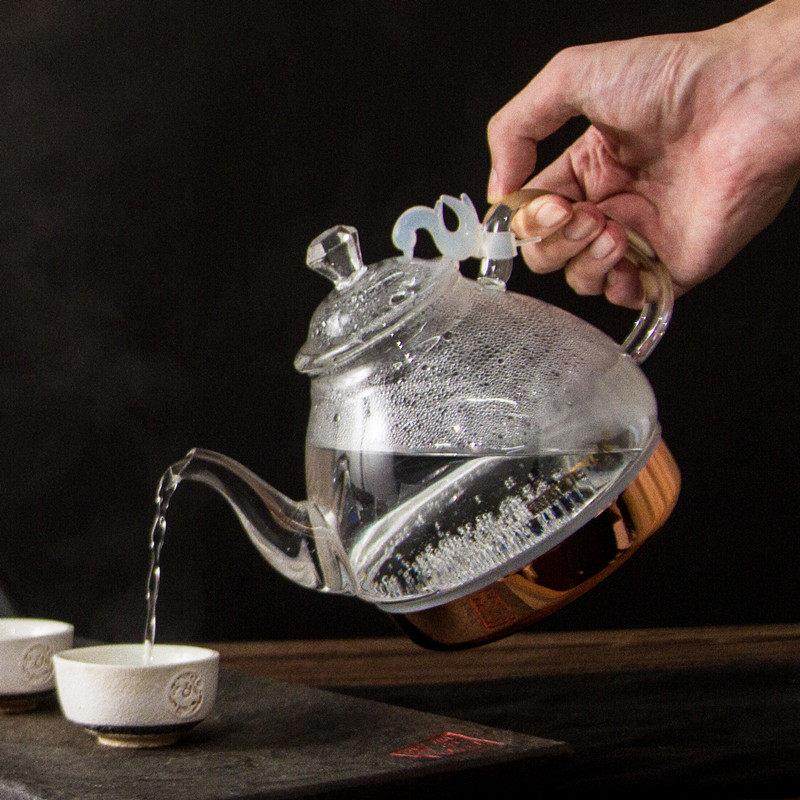 德韵玻璃壶-专用配件无上水电热水壶煮水烧水泡煮茶养生恒温配盖