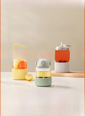 新型北京吸管吨吨杯耐高温玻璃大容量水杯水壶女高望便携式空间杯