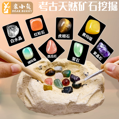 考古宝石矿石化石挖掘