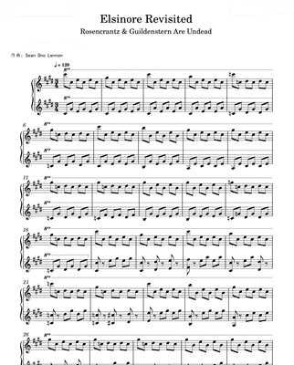 Elsinore Revisited 悬疑BGM (Sean Ono Lennon) E调-电子版