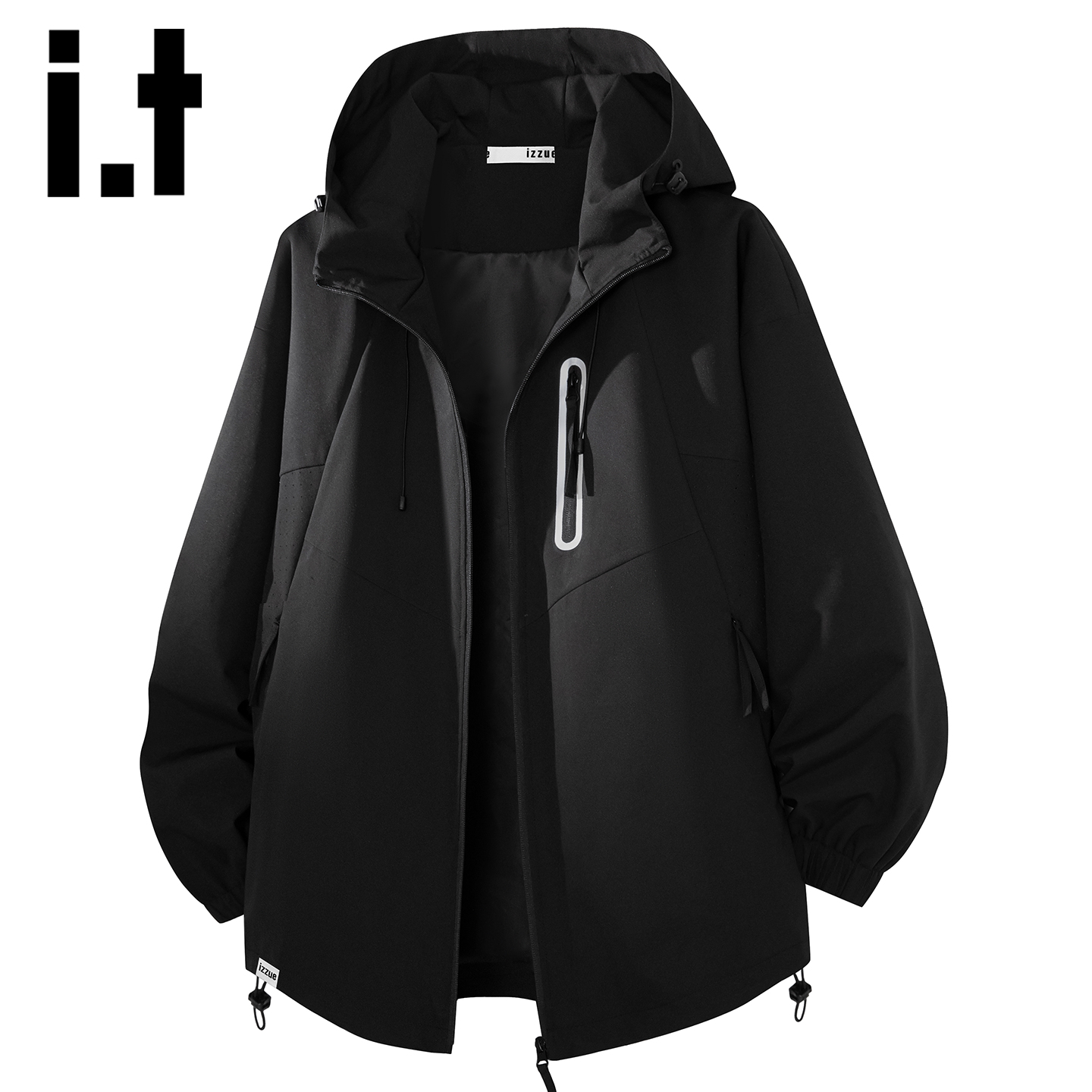 itizzue潮牌连帽冲锋衣外套男士