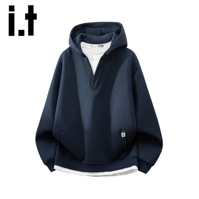 itizzue美式潮牌连帽卫衣男士