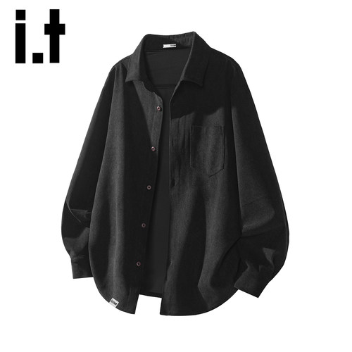itizzue灯芯绒衬衫外套男款