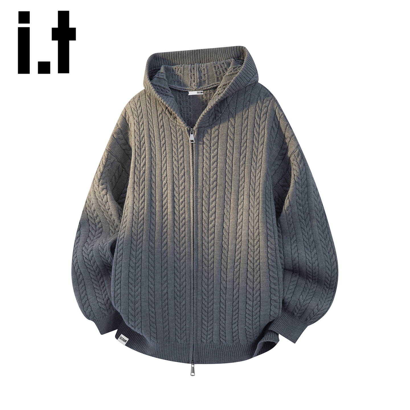 itizzue潮牌休闲宽松连帽卫衣男