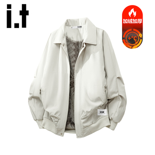 夹克男士 加绒加厚工装 潮牌保暖翻领百搭上衣外套Y izzue秋冬季