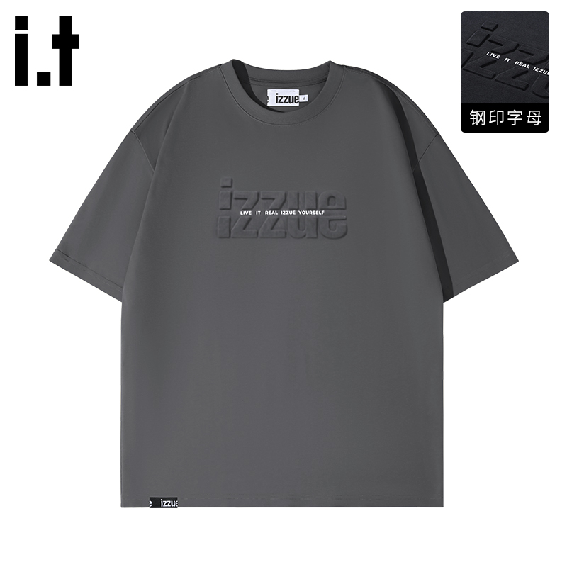 izzue潮牌纯棉短袖休闲男士T恤
