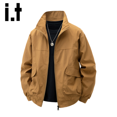 itizzue美式复古工装夹克外套男