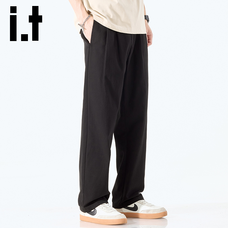 itizzue美式高街休闲裤男士直筒