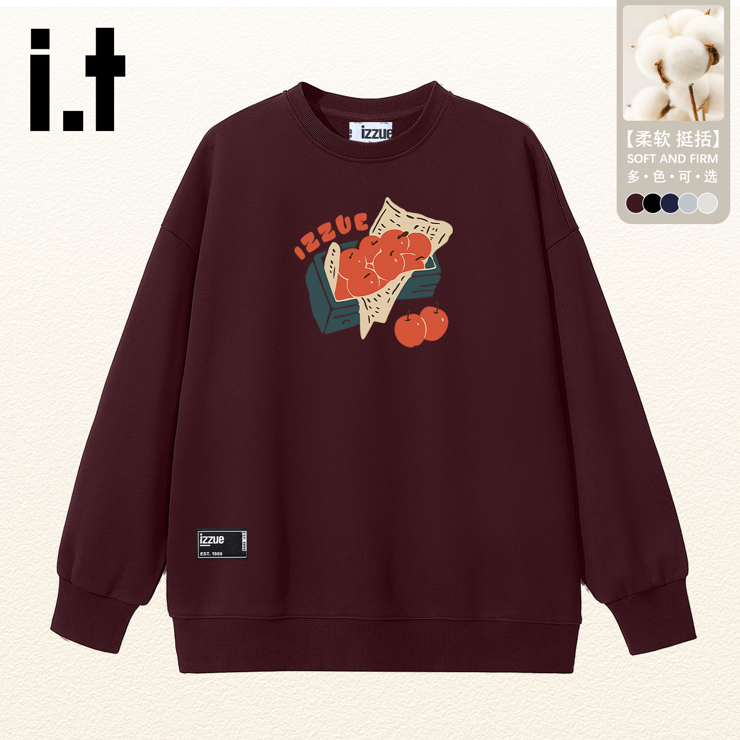 it卫衣男女印花圆领情侣上衣