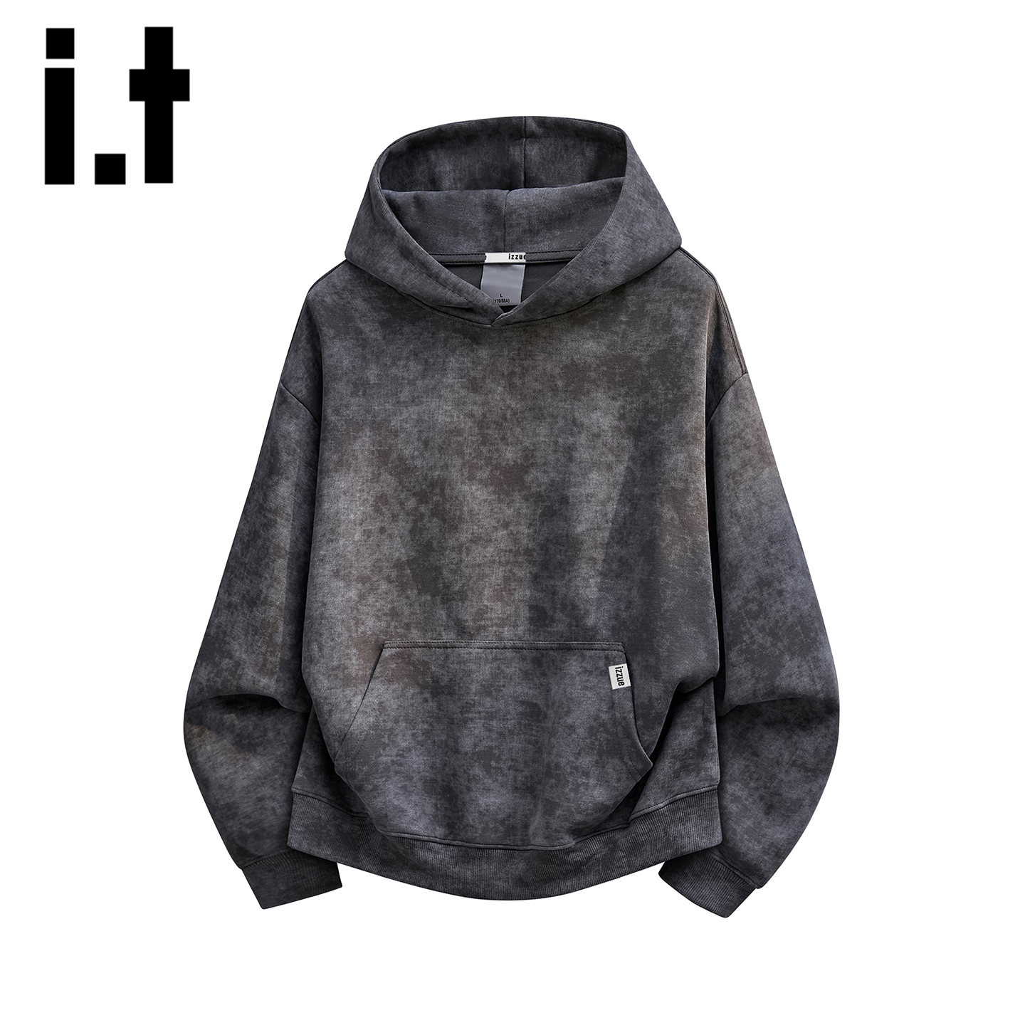 itizzue重磅扎染休闲连帽卫衣