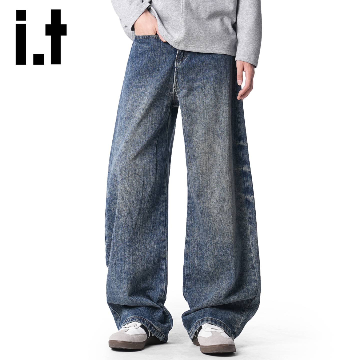 itizzue美式cleanfit高街牛仔裤