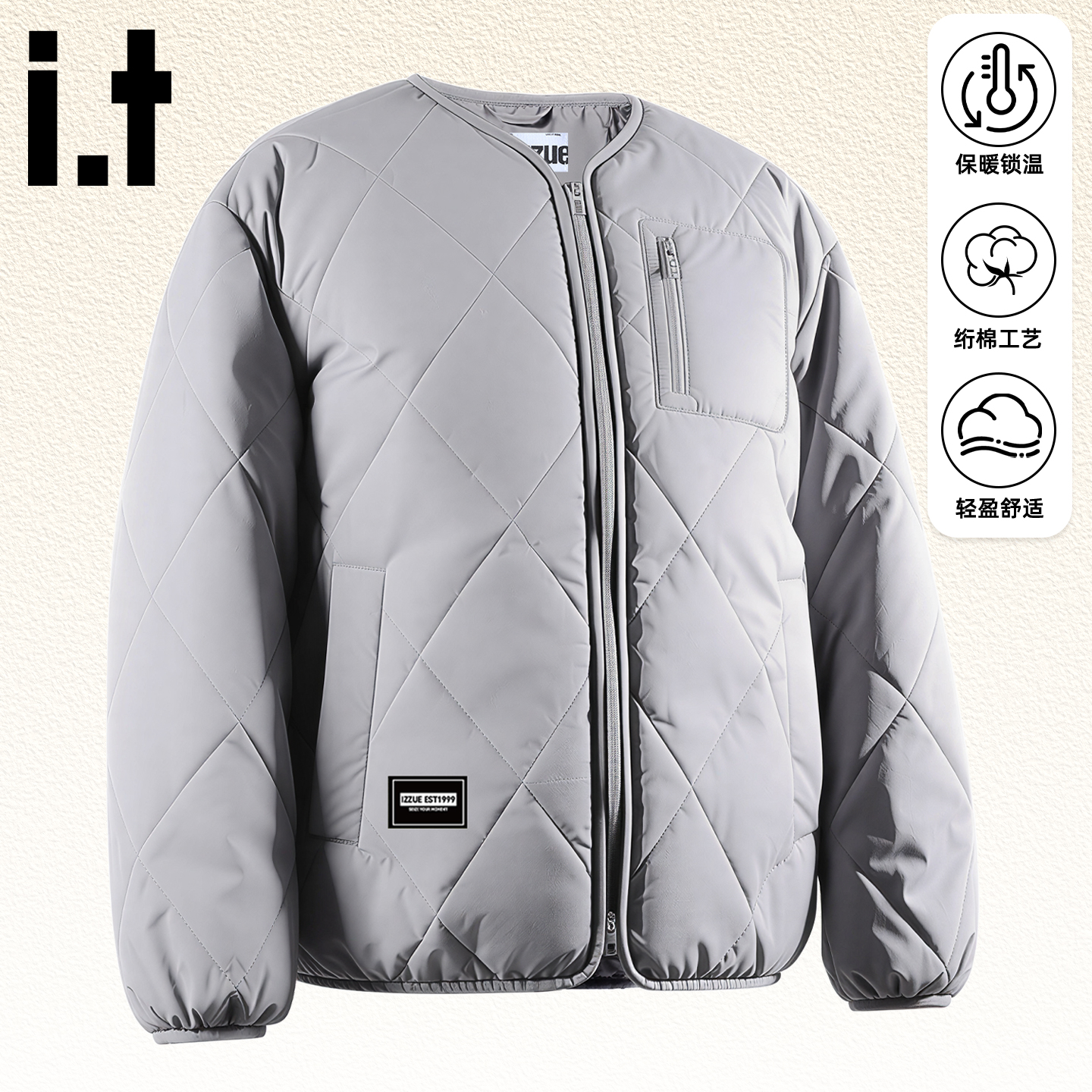 it棉服男官方新款保暖内胆外套