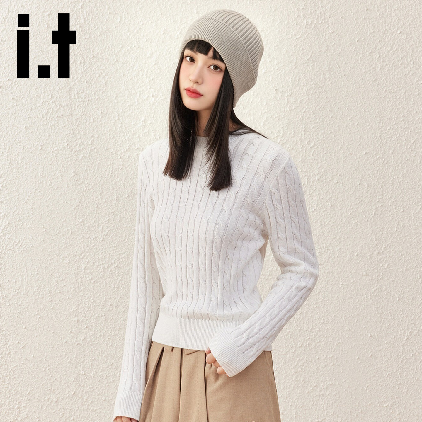 it毛衣女冬季加厚保暖上衣