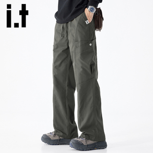男士 裤 2025新款 美式 子Y 宽松户外伞兵休闲裤 izzue秋冬直筒工装