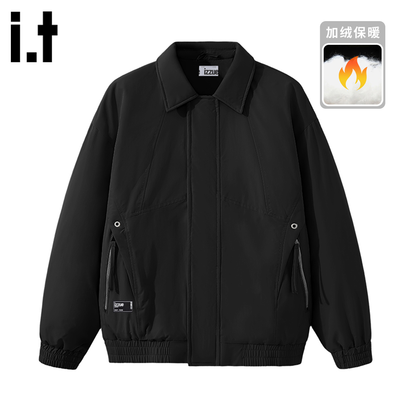 itizzue美式秋冬保暖棉服外套