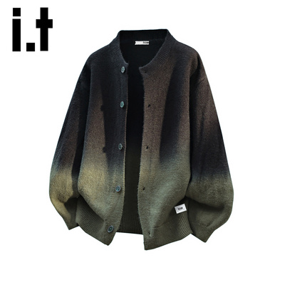itizzue老钱风渐变针织衫毛衣