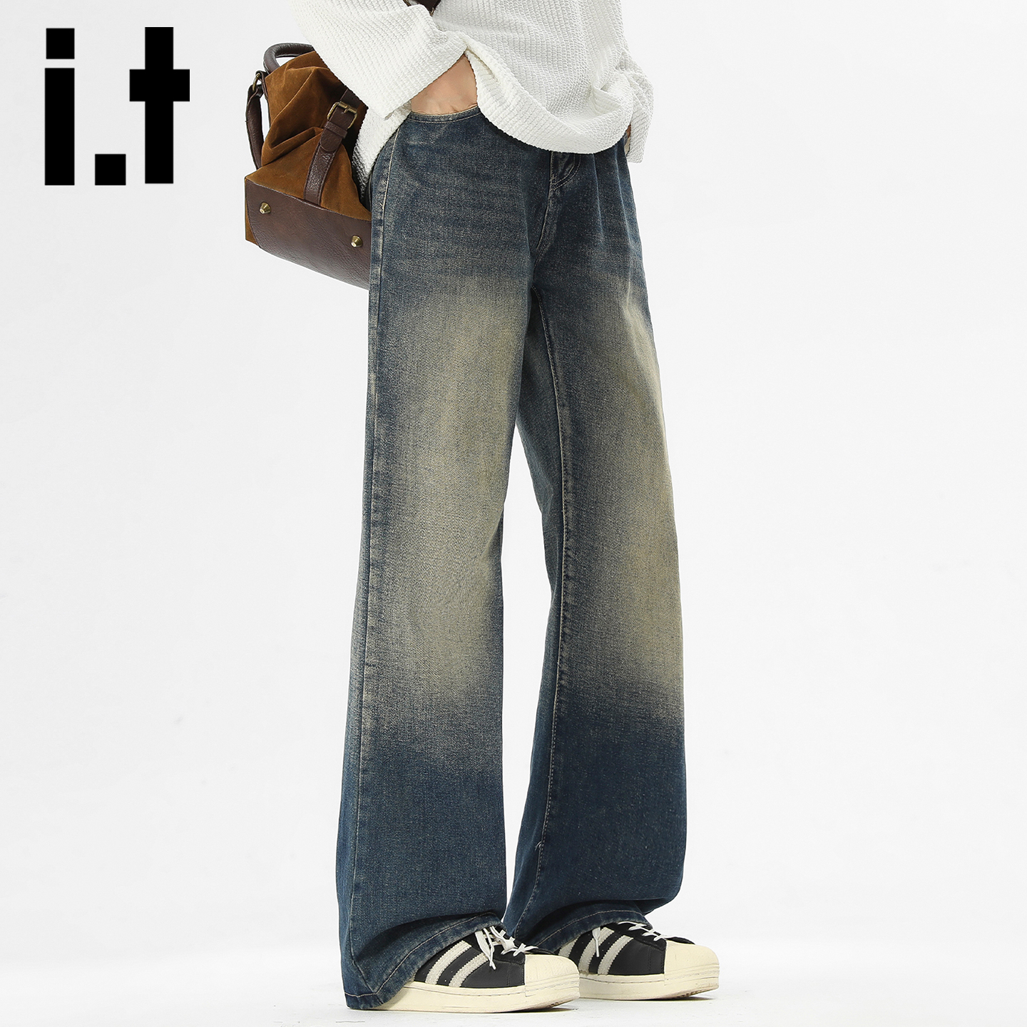 itizzue微喇牛仔裤男款秋冬季