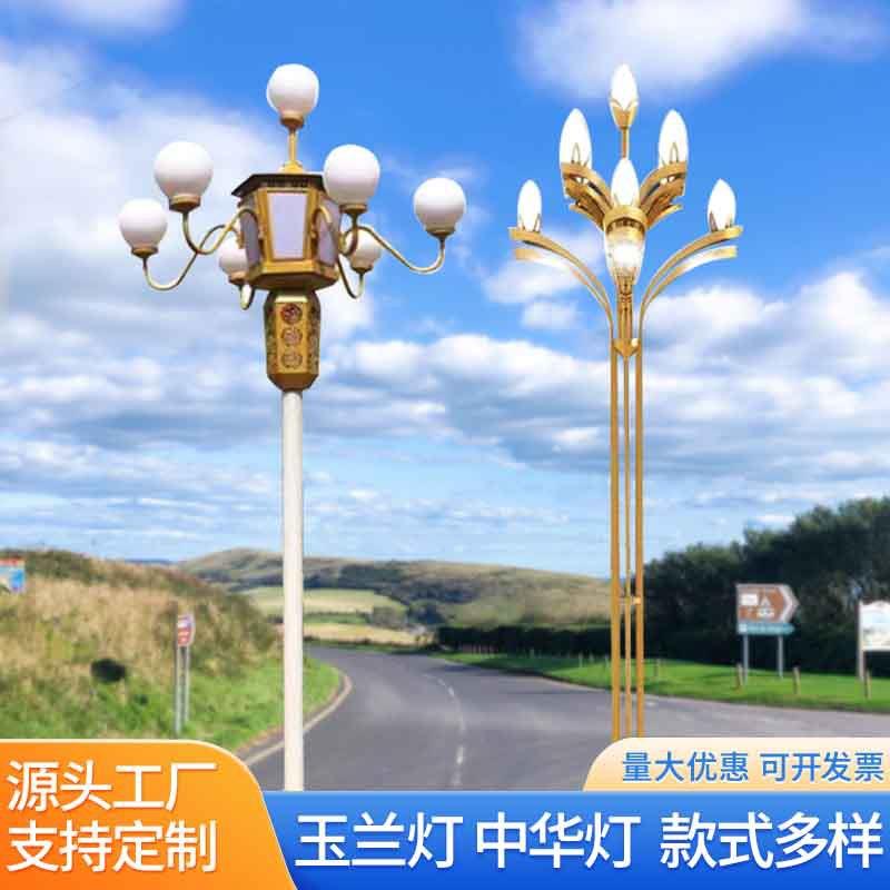 大型景观灯中华灯5米6米8米9米10米玉兰灯高杆路灯LED市政广场灯