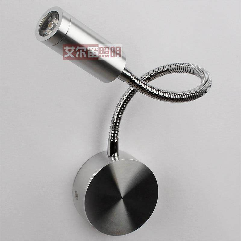 LED射灯3W客厅电视背景墙灯 镜前聚光灯床头壁灯沙发软管明装射灯