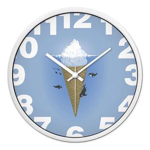 新款摩门挂钟客厅创意卧室静音现代钟表简约时钟石英钟表圆形挂表