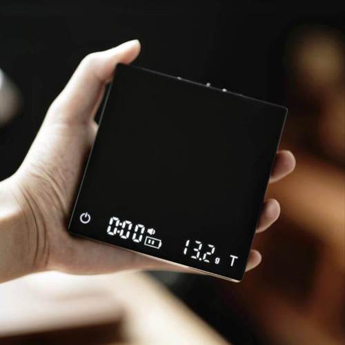 轰炸机小魔方迷你咖啡电子秤咖啡称豆盘碟专用计时手冲意式咖啡秤