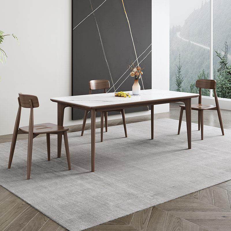 实木岩板餐桌椅组合长方形原木轻奢黑胡桃木色饭桌23款网红餐桌,住宅家具,岩板餐桌,淘宝优惠券,粉丝福利购,淘宝优惠卷