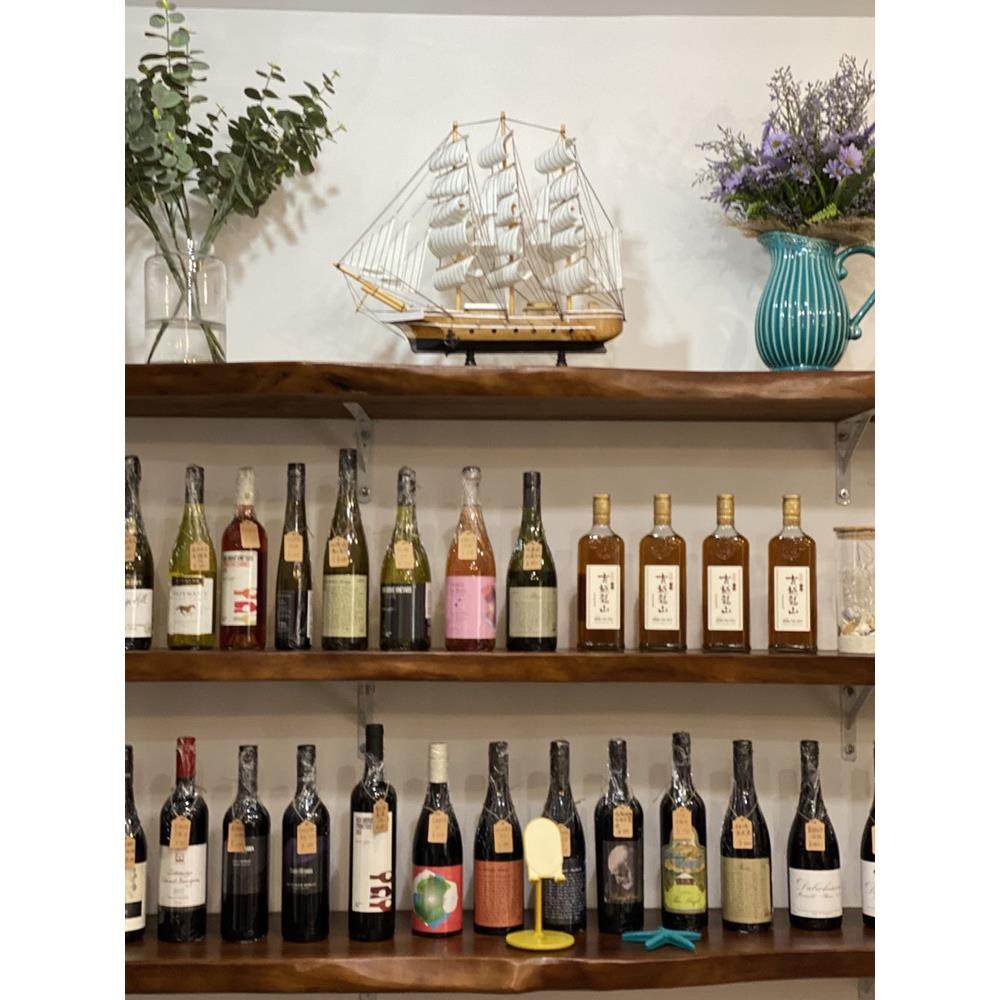 壁挂做旧隔板厨房架收纳置物架墙壁酒架复古异形一字搁板书架原木,住宅家具,搁板/置物架/家用陈列架,淘宝优惠券,粉丝福利购,淘宝优惠卷