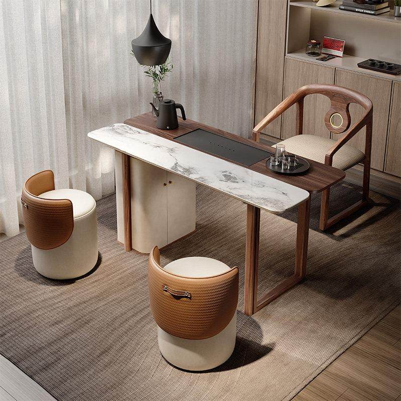 新中式胡桃木实木阳台小茶桌椅组合禅意办公室客厅家用岩板茶台,住宅家具,家用茶台/茶桌,淘宝优惠券,粉丝福利购,淘宝优惠卷