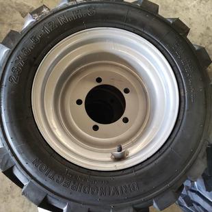 23x8.5 载机 12人字真空胎防滑耐磨带钢圈加宽加厚电动小型铲车装