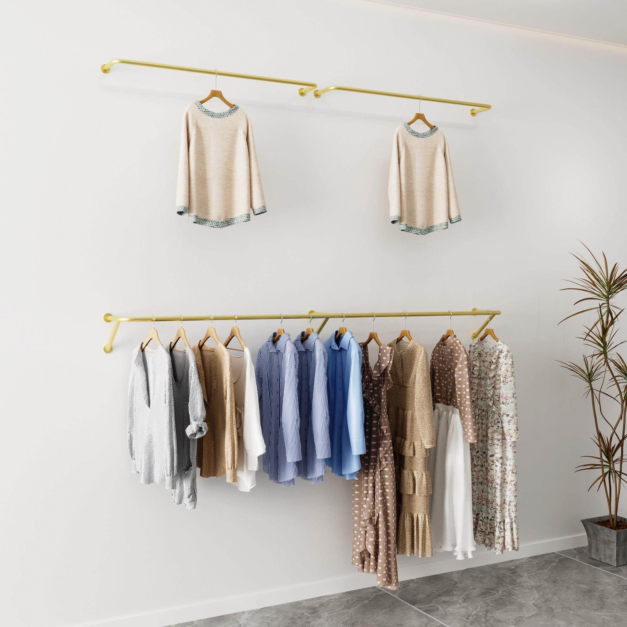 简约服装店展示架上墙侧挂陈列架女装童装店挂衣架悬挂壁挂式上墙,商业/办公家具,服装展示架,淘宝优惠券,粉丝福利购,淘宝优惠卷