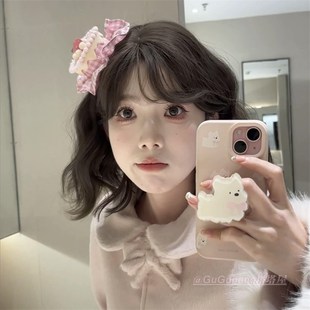 甜美可爱粉色小蛋糕发夹子日系少女心发卡发饰生日氛围感拍照头饰