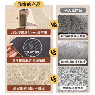 入户门地垫2025新款 美式 丝圈垫子家用玄关门口防滑蹭土脚垫可裁剪