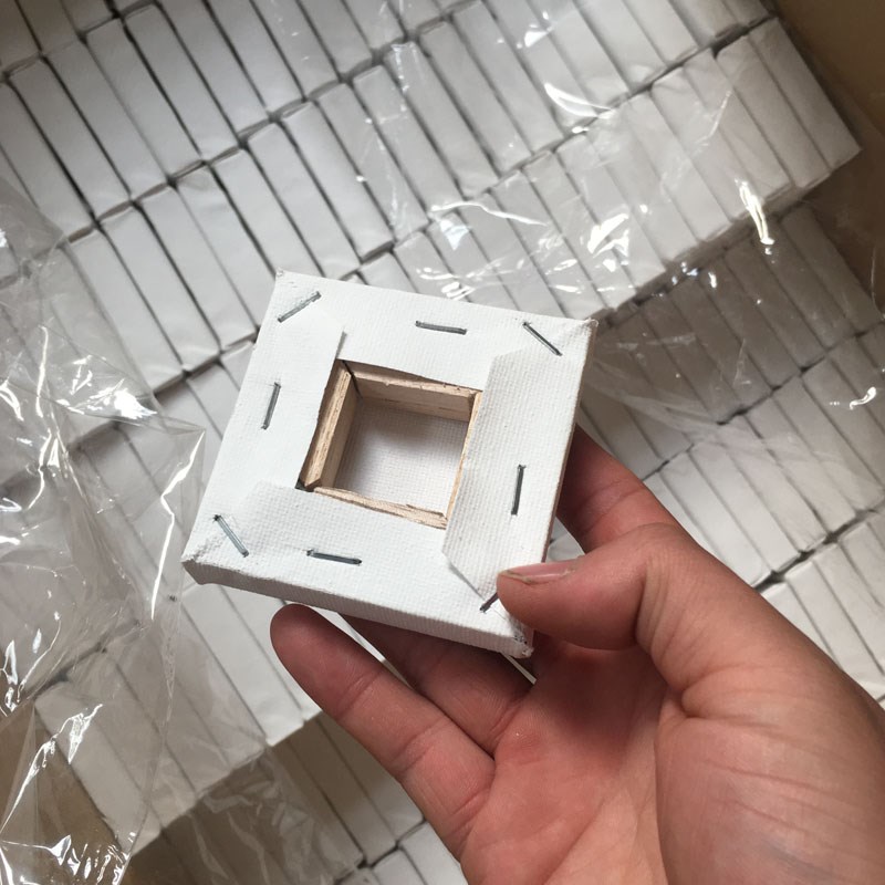 油画框10x10迷你diy空白油画布框画框适合丙烯颜料创意绘画