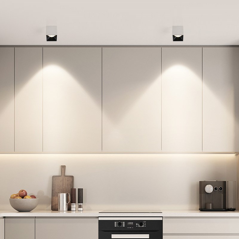 防水明装筒灯方形室外店铺门头阳台露台浴室酒店雨棚泳池户外射灯