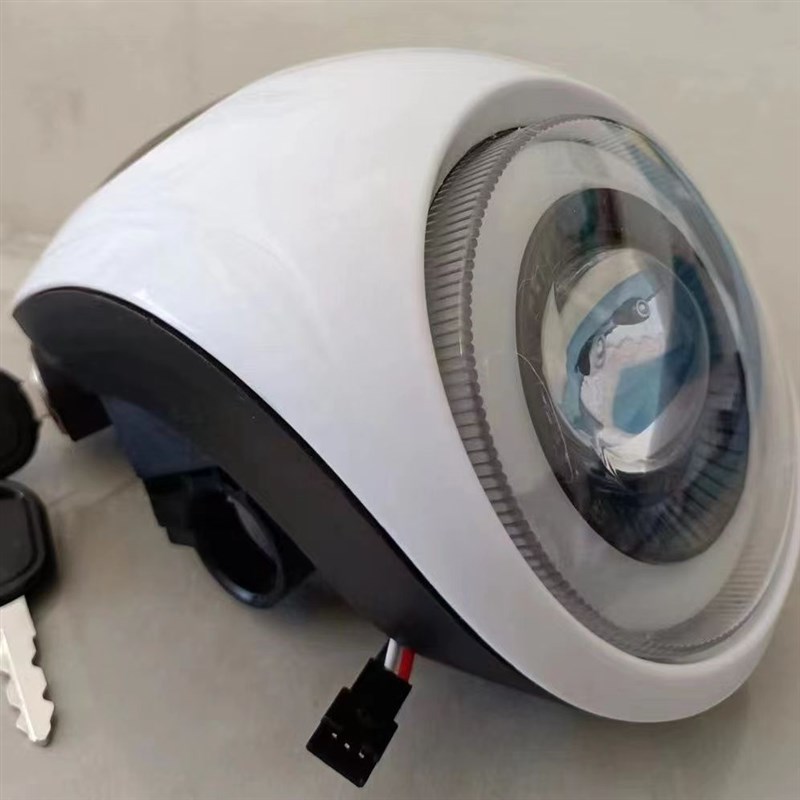 电动自行车配件大全总成48v60v通用仪表电动车灯LED强光简易款灯