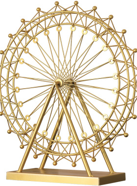 北欧轻奢摆件家居客厅卧室装饰品摩天轮玄关酒柜电视柜创意小摆设