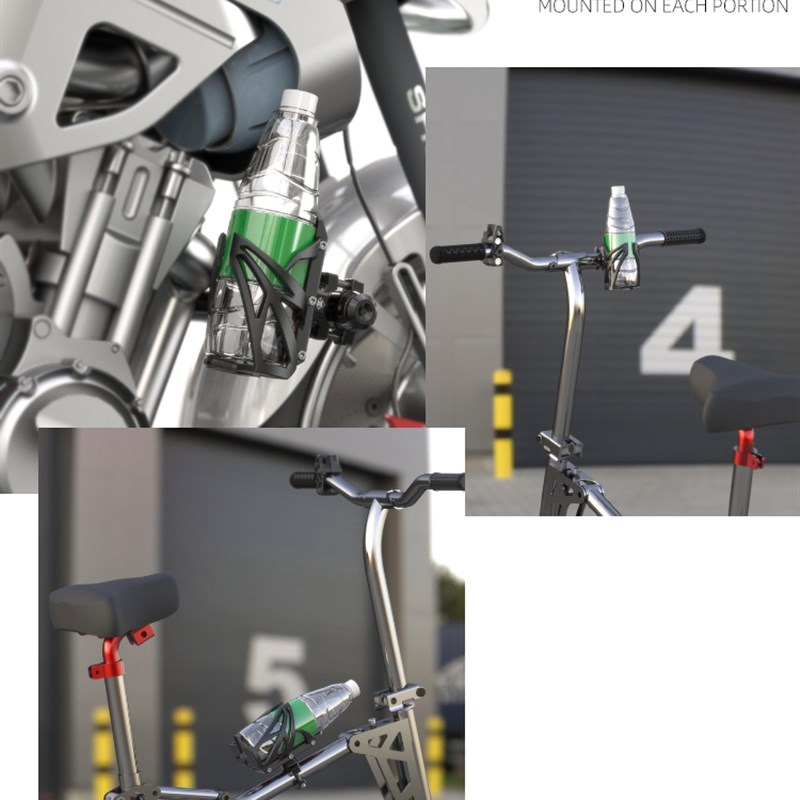 摩托车水瓶架水杯架骑行装备电动车饮料支架水壶架灵兽改装配件