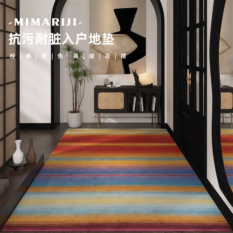 高级感入户门地垫免洗可擦进门门口脚垫玄关M门厅门垫入户门外地