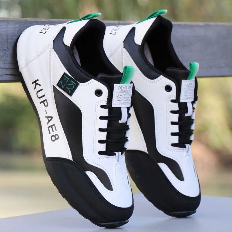 2024新款男鞋秋季皮面防水防滑运动鞋潮流百搭休闲鞋旅游男跑步鞋,流行男鞋,时尚休闲鞋,淘宝优惠券,粉丝福利购,淘宝优惠卷