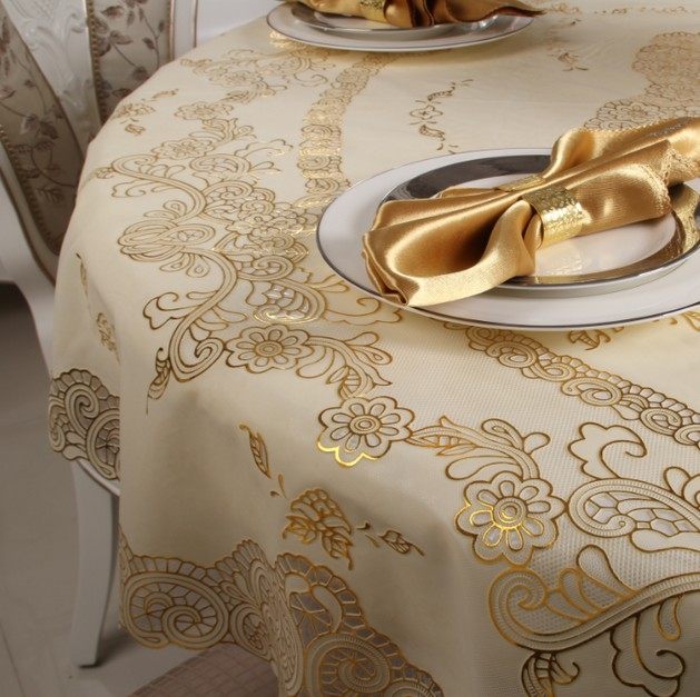 加厚PVC圆桌布防水免洗欧式圆形桌布180烫金烫银色大圆桌餐桌台布,居家布艺,桌布,淘宝优惠券,粉丝福利购,淘宝优惠卷