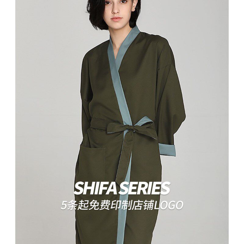 发廊理发店围布美发店客袍染发衣潮工作服剪发和服
