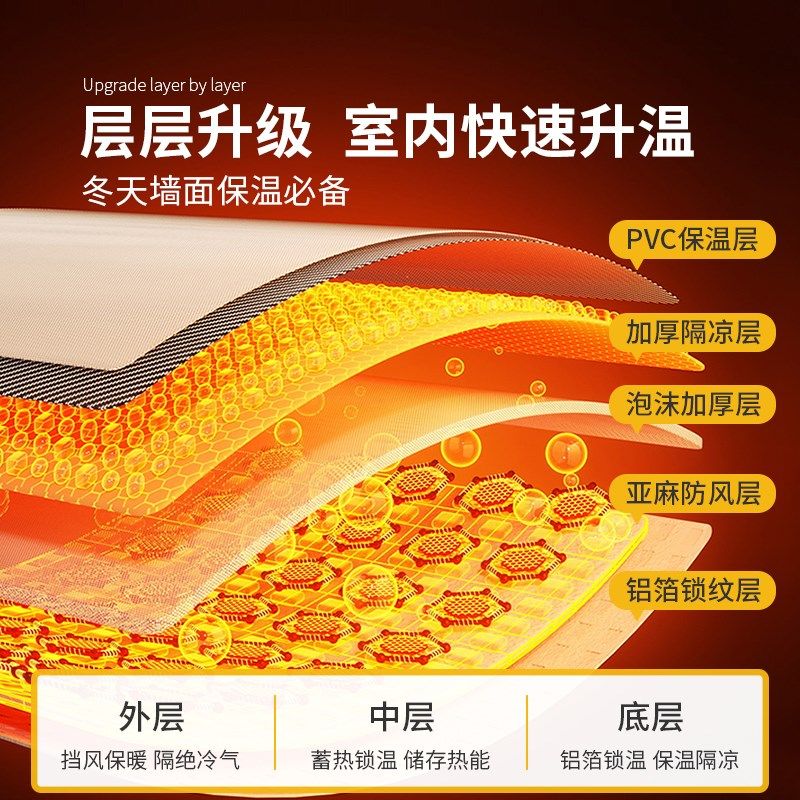 超厚室内保暖防寒墙贴内外墙阳台卧室隔凉隔热防潮一体板墙纸自粘