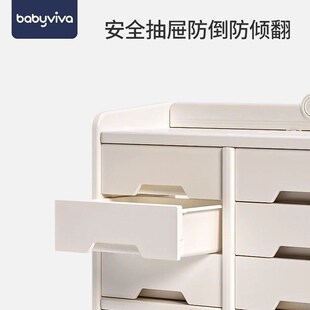 宝宝喂养台收纳柜收纳柜多层塑料抽屉式家用婴儿整理箱儿童储物柜