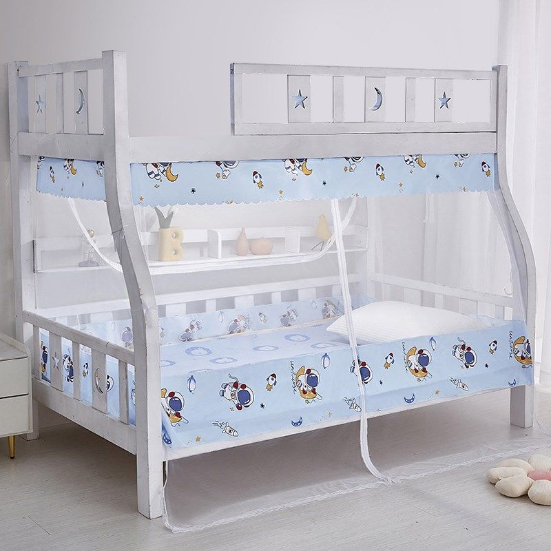 子母床梯形上下床蚊帐下铺系绳款家用双层儿童床高低床免安装,床上用品,蚊帐,淘宝优惠券,粉丝福利购,淘宝优惠卷
