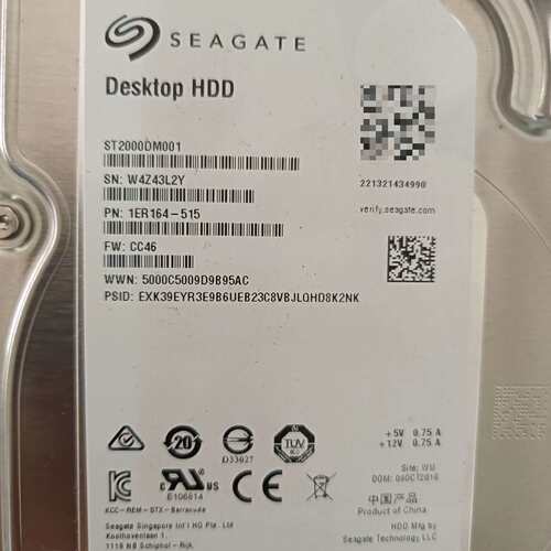 议价希捷2TB 3.5寸机械硬盘 ST2000DM001议价