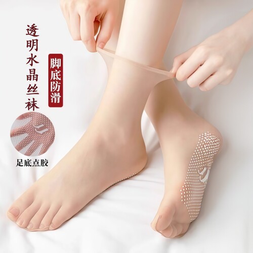 夏季超薄隐形防勾丝无痕中筒袜