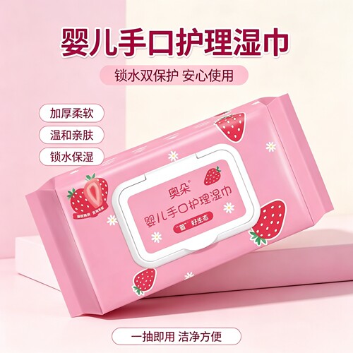 婴幼儿手口专用湿巾无酒精大包