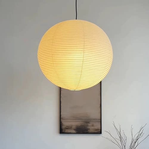 侘寂风野口勇圆球宣纸氛围吊灯
