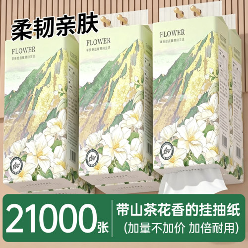 21000张20大提整箱装悬挂式卫生纸抽纸巾餐巾纸厨房擦手纸囤货装